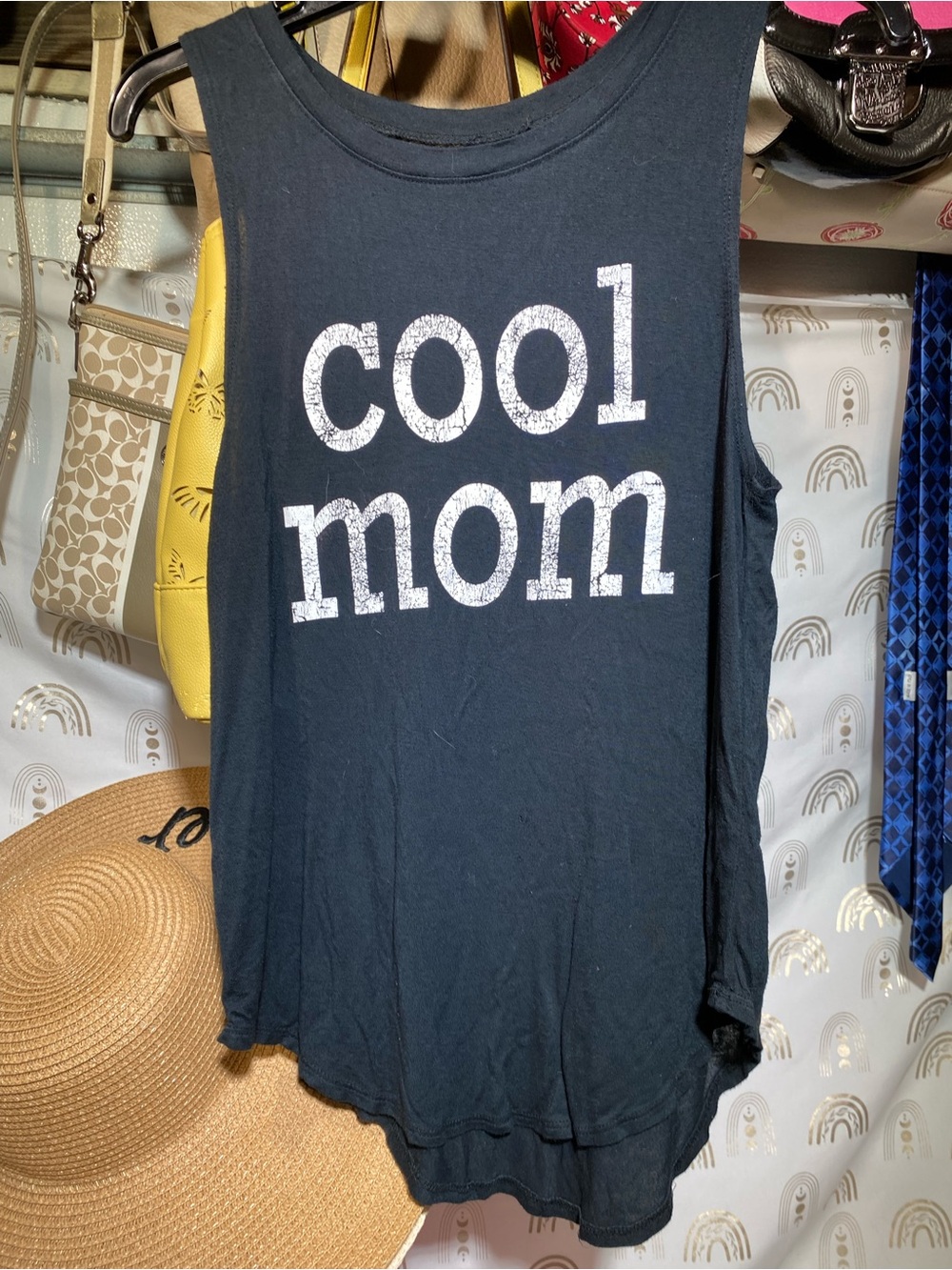 Grayson Threads Black "cool mom" Graphic Tank
